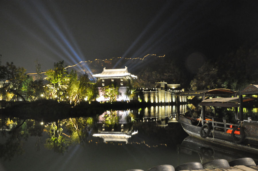 北京古北水鎮(zhèn)夜景